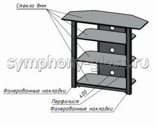 Тумба для аппаратуры высокая