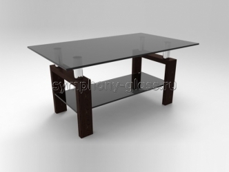 Оригинальный стеклянный стол Стекло Металл Лигнум